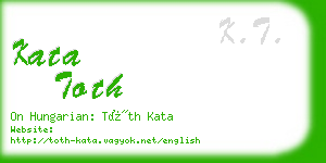 kata toth business card