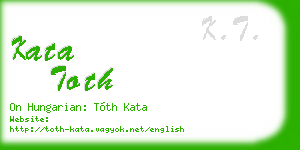 kata toth business card